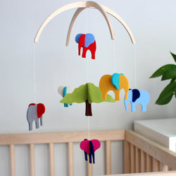 elephant crib mobile