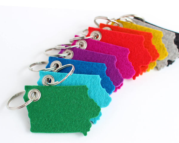 Iowa key chain colors